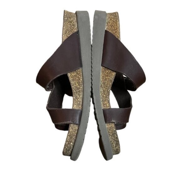 MEPHISTO Helen Sandals Dark Brown Leather Women Size 38 - Picture 5 of 11
